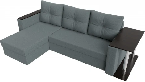 Диван угловой Атланта Лайт левый угол (Серый/Рогожка) Лига Диванов арт.121164L
