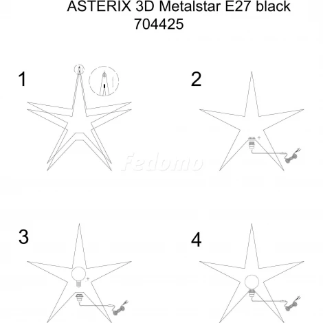 Интерьерная настольная лампа Markslojd Asterix 704425