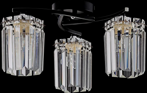 Потолочная люстра Rivoli June 1062-303 3хЕ27 60 Вт хрусталь