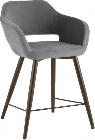 Стул полубарный Stool Group Саймон велюр тёмно-серый УТ000025168