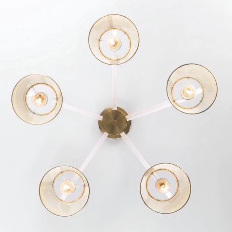 Потолочная люстра Eurosvet Alicante 60082/5 золотая бронза