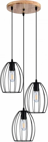 Подвесной светильник ILLUMICO IL1011-3P-05 BK (220V, на проводе)