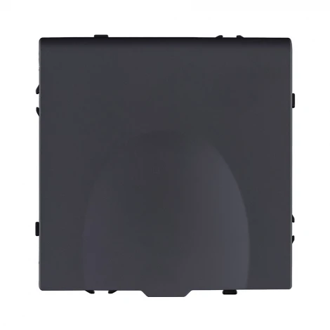 Розетка штепсельная SCHUKO 16A/250 В с крышкой, черный матовый Kollinger Eclipse EC-015BK