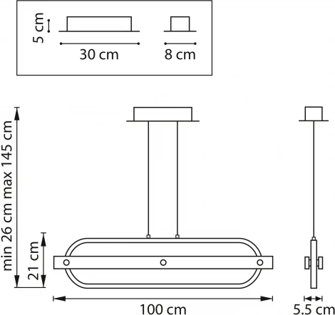 Подвесной светильник светодиодный Lightstar Lodi 723347 (220V, на проводе)