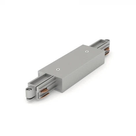 Коннектор прямой для трека Silver RAUMBERG KTK1ILSv (220V)