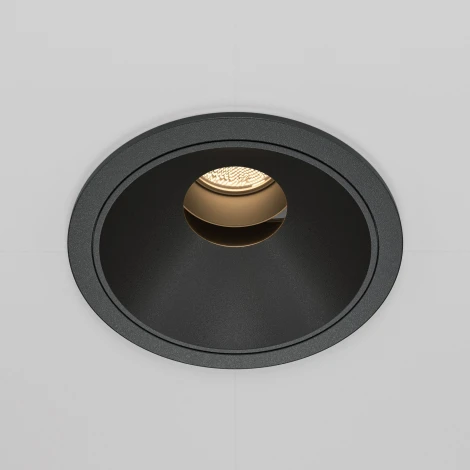 Встраиваемый светильник под гипсокартон Wise 3000K 10W Maytoni DL057-10W3K-B (LED, 220V, круглые)