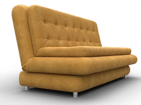 Диван-книжка Лига-123 (Металл,ЛДСП,Брус,Доска,Велюр/Желтый) Лига Диванов 137627