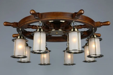 Потолочная люстра Omnilux Ferro OML-50307-08 (220V, штурвал)