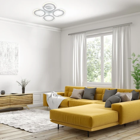 Потолочная люстра светодиодная Escada 10275/4 LED 57W White