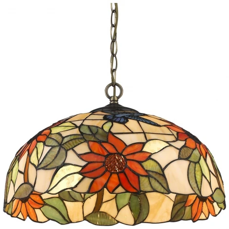 Подвесной светильник Velante 817-806-02 (220V, на цепи, цветы)