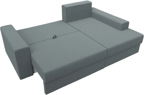 Диван угловой Майами правый угол (Серый/Рогожка) Лига Диванов арт.121159