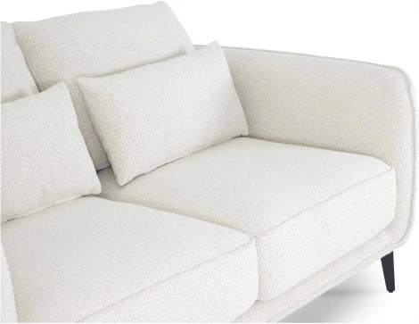 Диван Amsterdam двухместный ОГОГО (арт.863282), (Ткань/Белый)