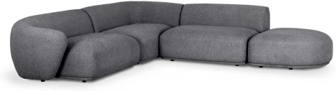 Диван Fabro ОГОГО (арт.855365), (Букле,Ткань/Темно-серый)