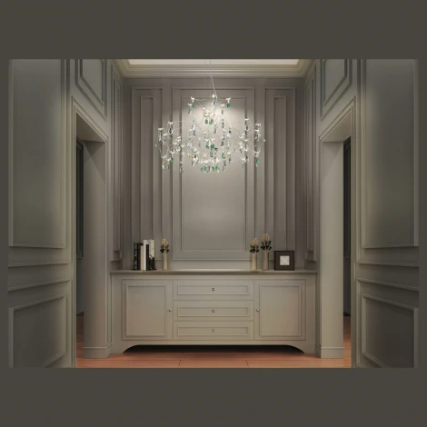 Подвесной светильник светодиодный LED 80x1W 3000K Wertmark Femeralda WE337.08.106