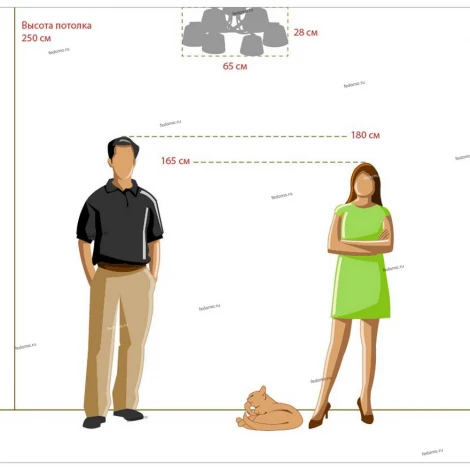 Потолочная люстра DeMarkt Моника 372012606