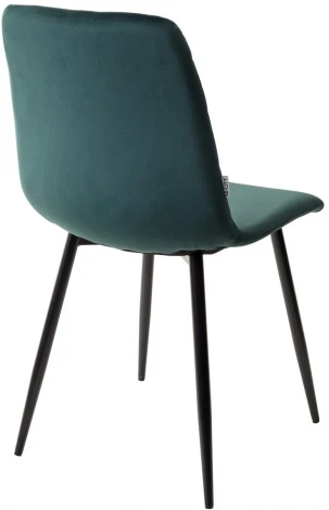 Стул DUKE BLUVEL-78 GREEN, велюр / черный каркас М-City
