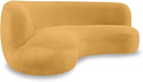 Диван Patti 2400 ОГОГО (арт.853229), (Мех/Светло-коричневый)