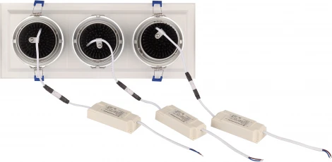 Встраиваемый точечный светильник светодиодный ЭРА SKD-13-36-40K-W20 (220V, IP40)