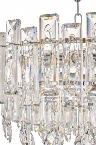 Подвесная люстра Fluorite Constancia FL1064-10P (220V, хрусталь, на цепи)