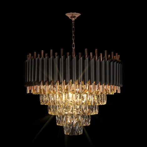 Подвесная люстра каскадная Loft It Eclair 10206/600 (220V, хрусталь, на цепи)