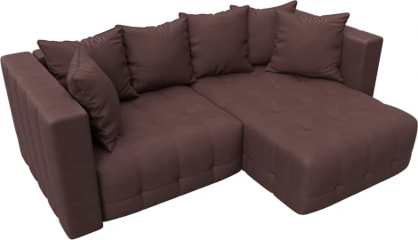 Диван угловой Лига-052 НПБ угол универсальный Лига Диванов (Замша) арт.128814