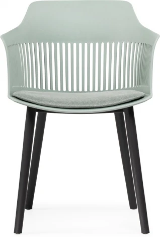 Пластиковый стул Woodville Crocs light green / black