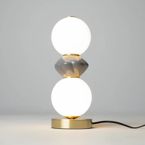 Настольная лампа Maytoni Brosche MOD362TL-L10GR3K (LED, 220V, выключатель, шар)