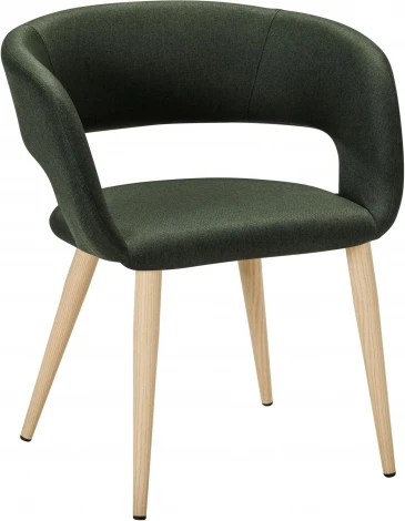 Кресло Hugs тёмно-зеленый/нат.дуб R-Home арт.410131132h_Dark_Green_н.дуб
