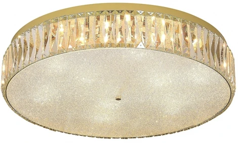 Потолочная люстра Newport 8240 8249/PL gold NEW (220V, хрусталь, круглые)