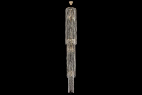 Потолочная люстра каскадная водопад Arti Lampadari Stella E 1.3.20.105 G (220V, хрусталь)