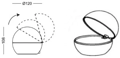 Интерьерная настольная лампа светодиодная с аккумулятором Ubiqua Good Night 323206 (сенсорный выключатель)