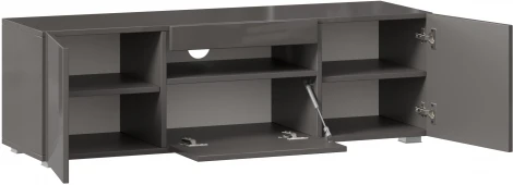 Тумба ТВ Бруклин, 1200 Оникс серый глянец, Любимый дом