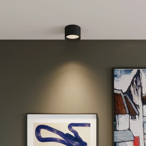 Точечный светильник накладной светодиодный Elektrostandard Banti 25123/LED 13W 3000K черный (220V, круглые)