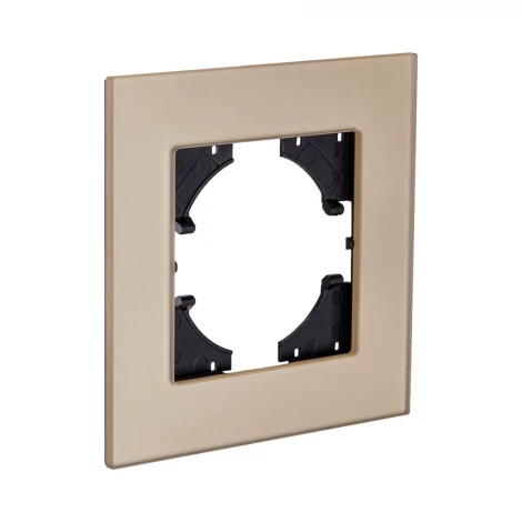 Рамка 1-постовая стекло золотой Kollinger Reflex MG RM1GD