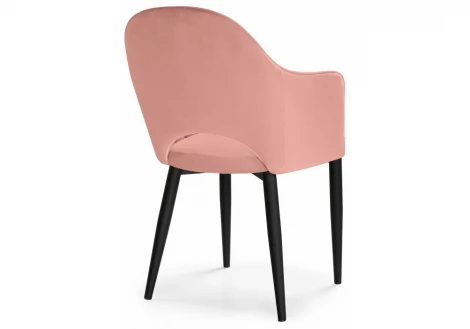 Стул Woodville на металлокаркасе Vener coral / black 15093