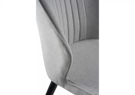 Обеденный стул на металлокаркасе Woodville Kosta gray / black 15219