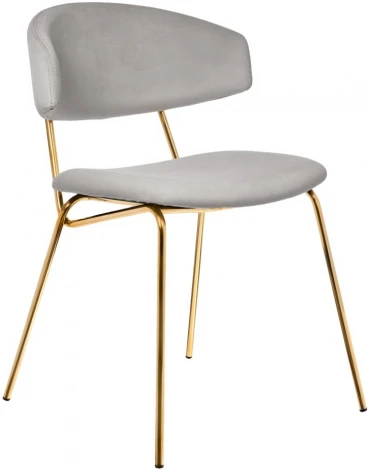 Стул Elle серый с золотыми ножками RF 0781 Bradex Home (арт.RF 0781)