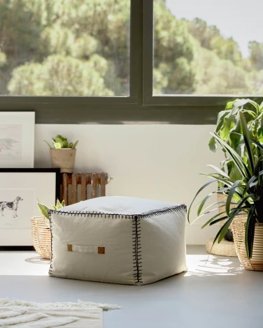 Пуфик La Forma (ex Julia Grup) Anahi (Бежевый)