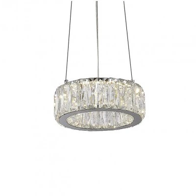 Подвесной светодиодный светильник Newport 8240 8240N/20 chrome (220V, на тросе, кольцо)