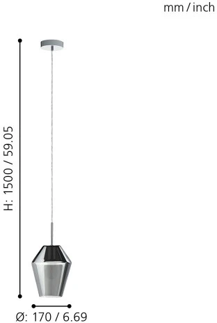 Подвесной светильник Eglo Murmillo 96773 (220V, на проводе)