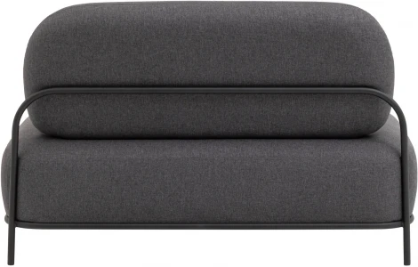 Диван Stool Group Стоун рогожка тёмно-серый УТ000036927