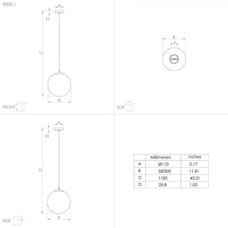 Подвесной светильник Eglo Rondo 3 900511