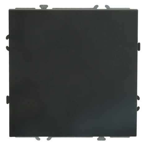 Выключатель одноклавишный (черный уголь, soft touch) Stekker Эмили 49839