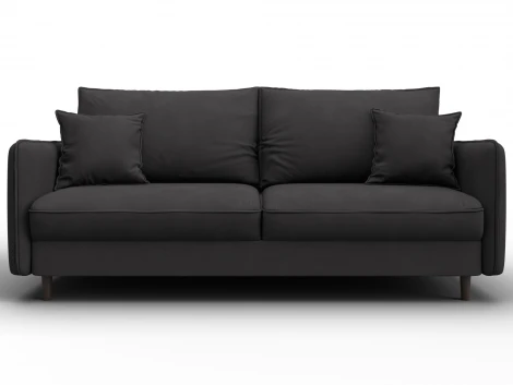 Диван прямой Лига-064 НПБ (ДСП/Дерево/Замша/Коричневый) Лига Диванов 129618