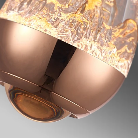 Подвесной светильник iLedex Rocks 8278P-1 RGD ROSE GOLD (220V, на проводе)
