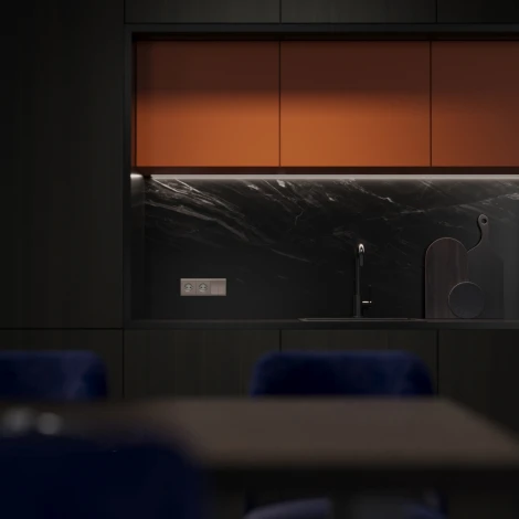 Клавиши для выключателя/переключателя двухклавишного (платина) Voltum S70 Metal VLSM000310