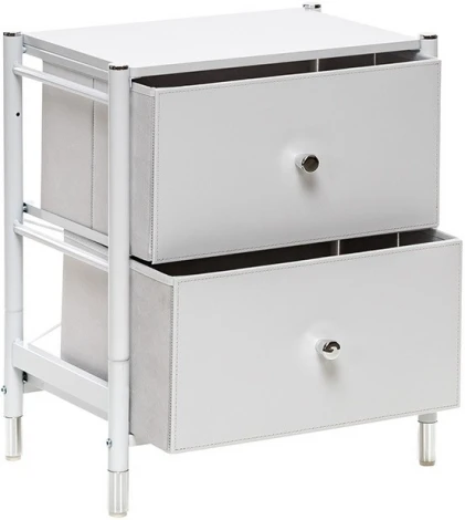 Комод Leset Хайди 2 ящика (Сталь/Экокожа) Leset арт.2500000224300