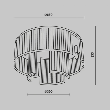 Потолочный светильник круглый Maytoni Frame MOD174CL-09G (220V, круглые)