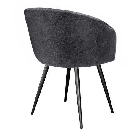 Стул DikLine 442 поворотный, DR18 серый, ножки черные арт.00-00080593