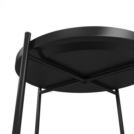 Журнальный стол LAVARIS Берген рогожка 82/39/ черный муар 4862947305